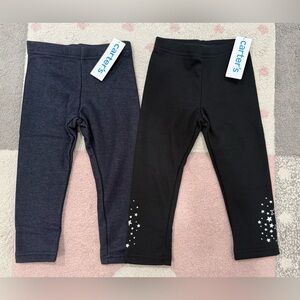 Set of 2 Carter's Cozy Leggings - Fleece Lined